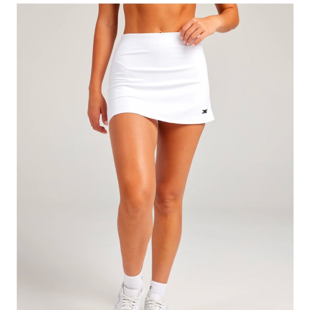 White Athletic Tennis Skirt